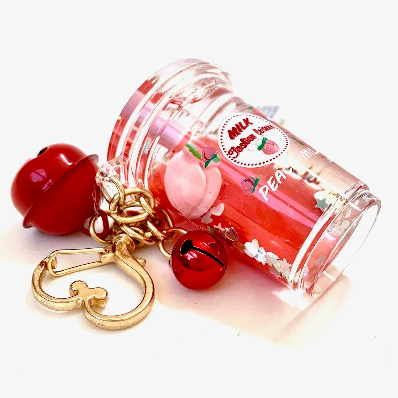 12065 PEACH MILK FLOATY KEY CHARM-12