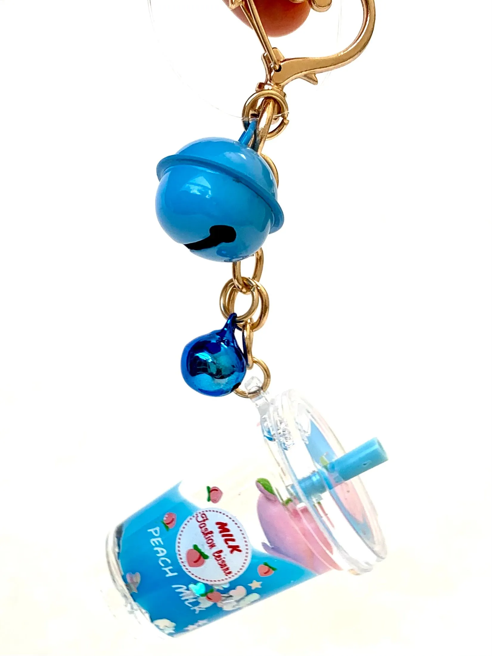 12065 PEACH MILK FLOATY KEY CHARM-12