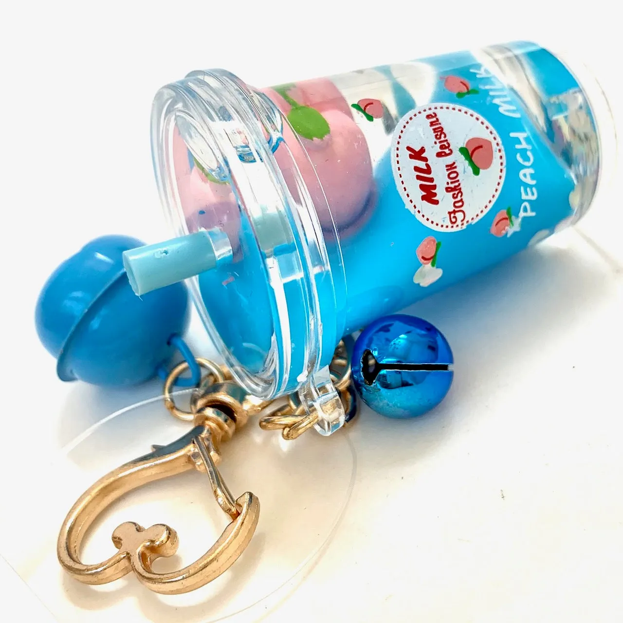 12065 PEACH MILK FLOATY KEY CHARM-12