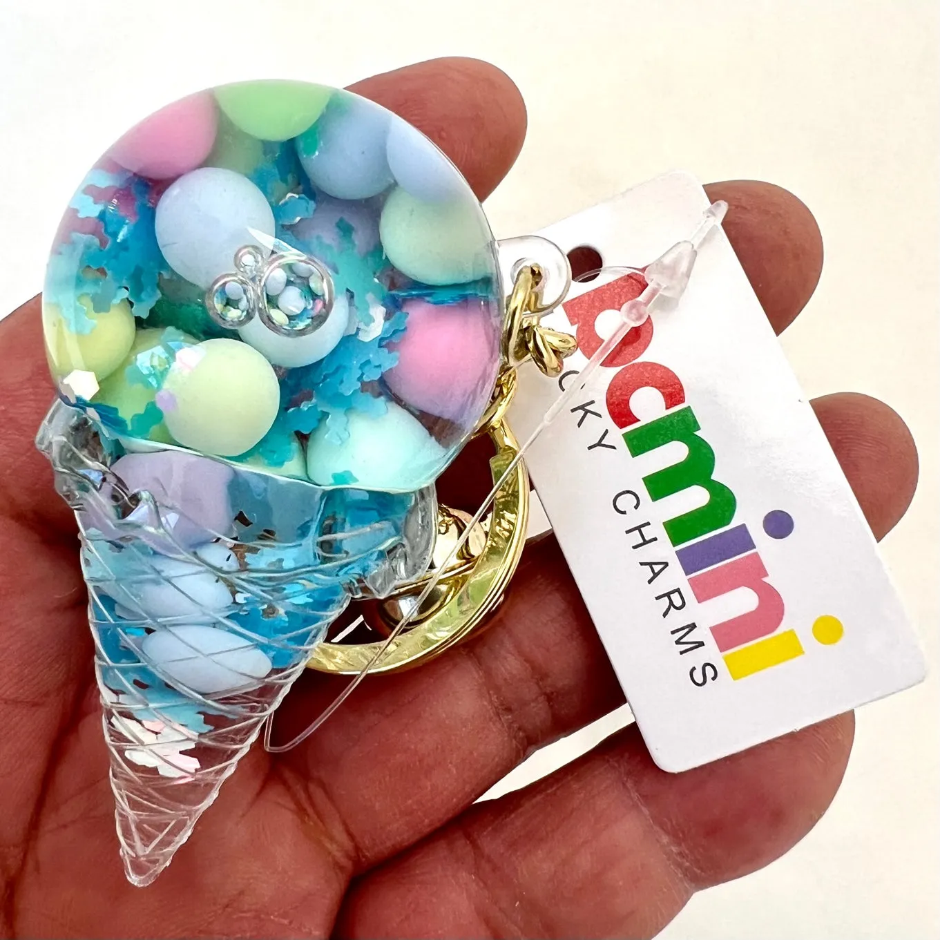 12100 ICE CREAM BOBA FLOATY KEY CHARM-12