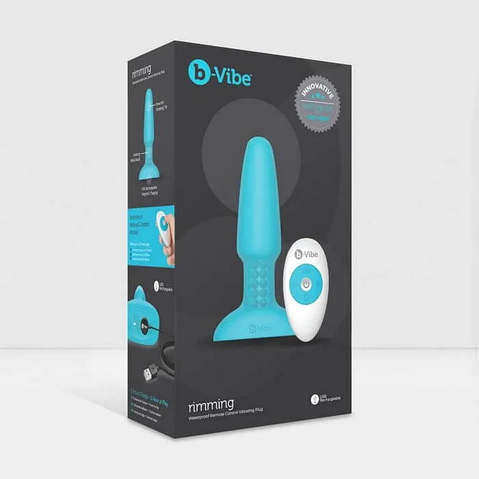 B VIBE RIMMING PLUG 2 TEAL (NET)