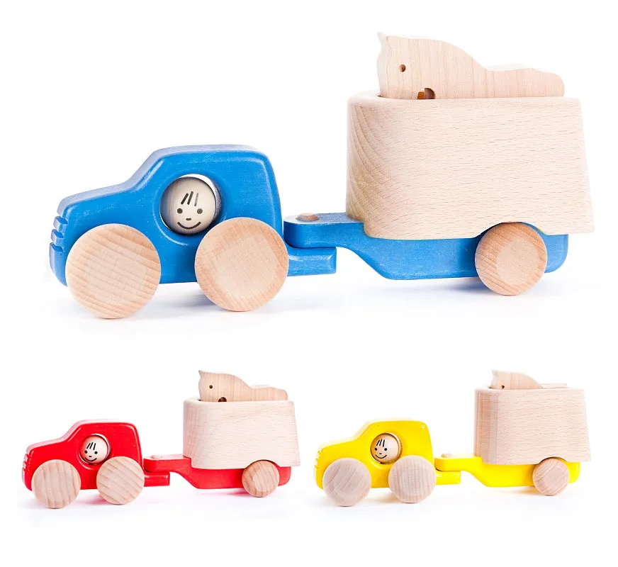 Bajo 4x4 Car & Horse Trailer - Blue