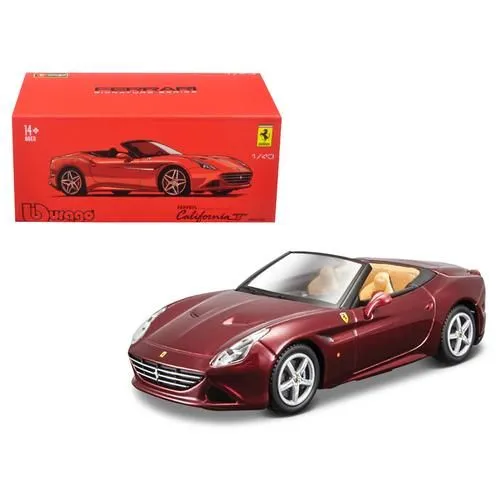 Bburago Die Cast Ferrari Signature California T Open Top Car 1:43 Scale - Red