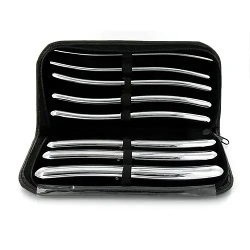 Kink Industries Stainless-steel Silver Bondage Dilator Kit for Him