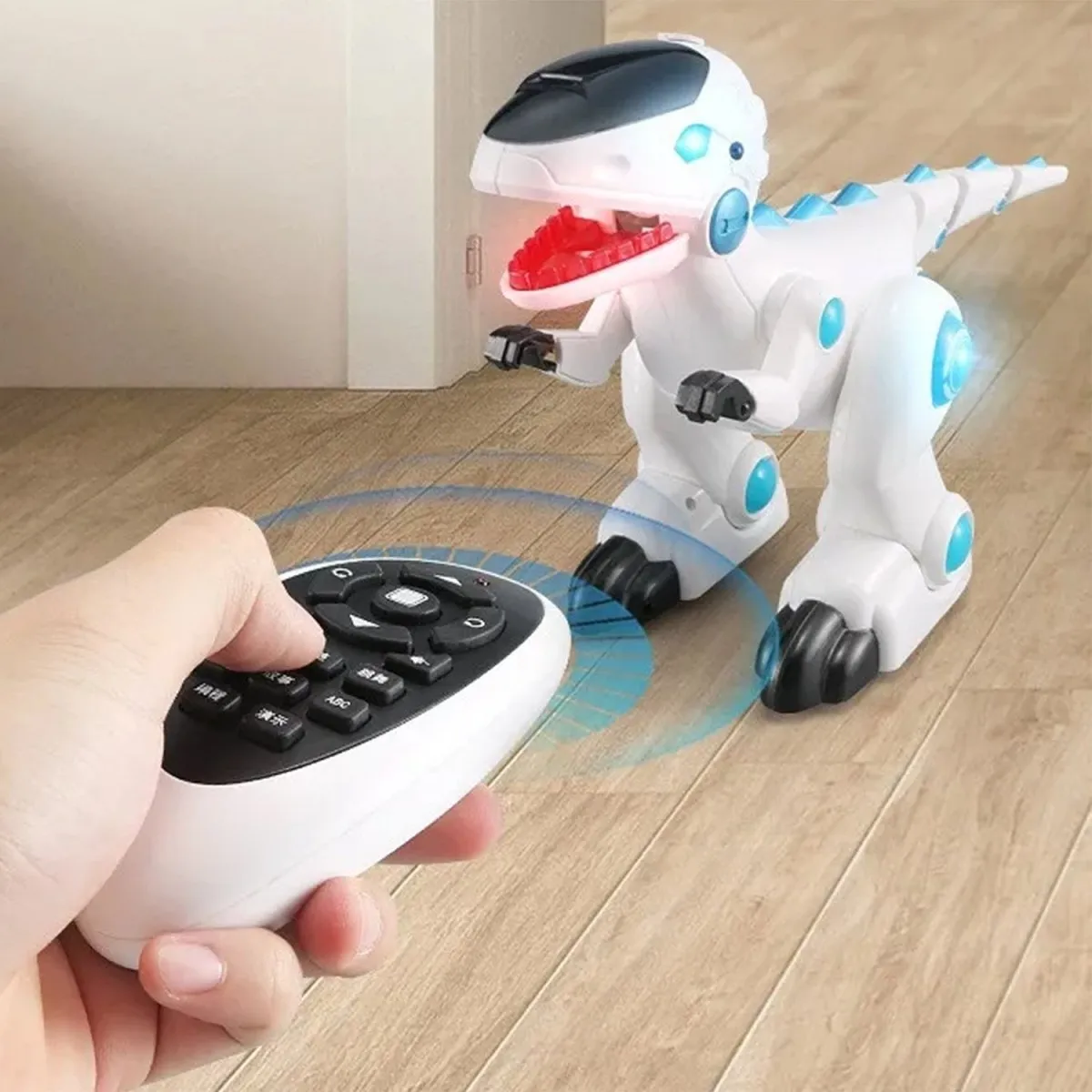 Remote Control Smart Sensor Smoking Dinosaur