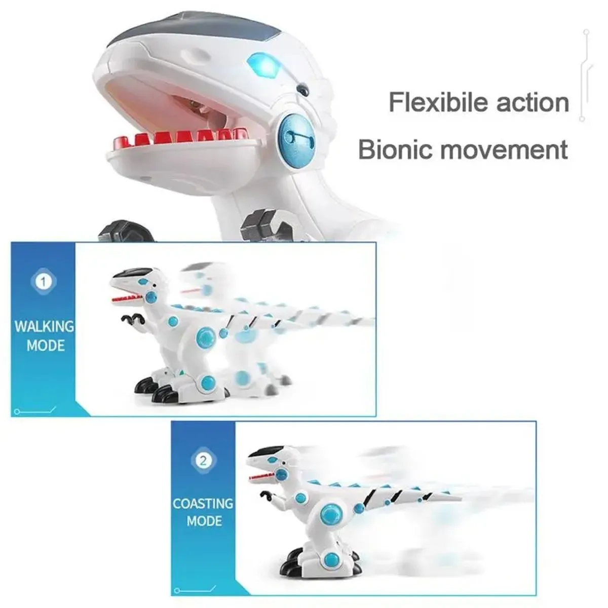 Remote Control Smart Sensor Smoking Dinosaur