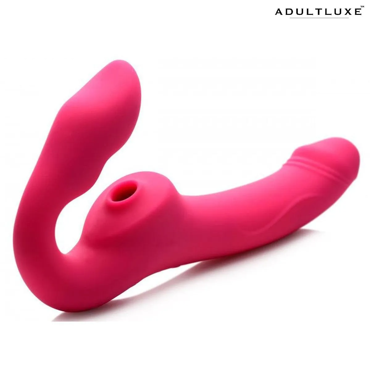 Strap U Licking & Vibrating Strapless Strap-on with Remote