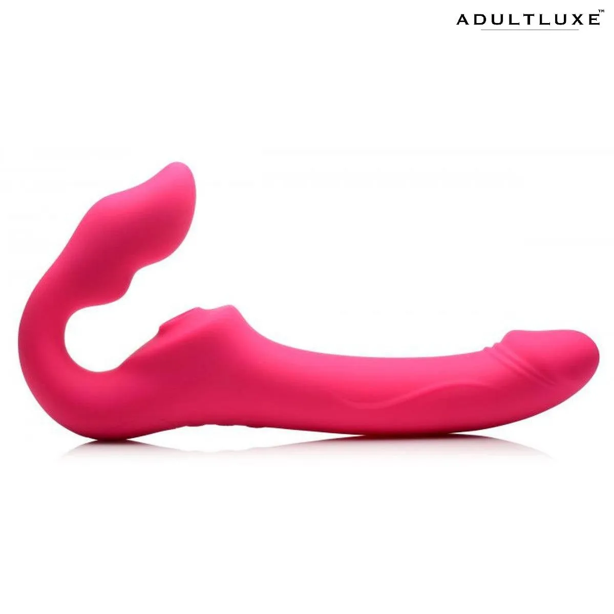 Strap U Licking & Vibrating Strapless Strap-on with Remote
